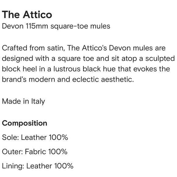 NWT the Attico Devon Mules - Picture 3 of 3
